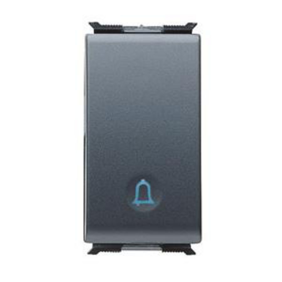 DRUKKNOP 1P 250 Vac-NO 16 A VERLICHTBAAR-SYMOOL: BEL-1 MODUL