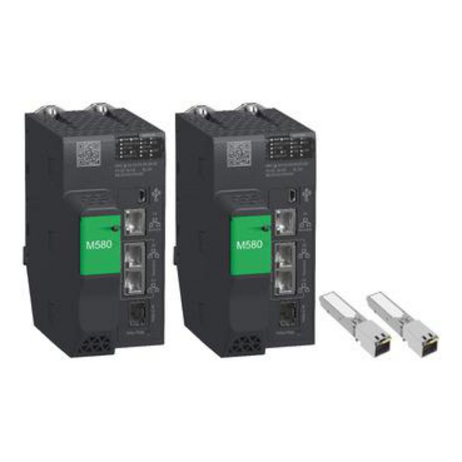 Set Modicon M580 bestaande uit 2x BMEH582040 + 2x 490NAC0100