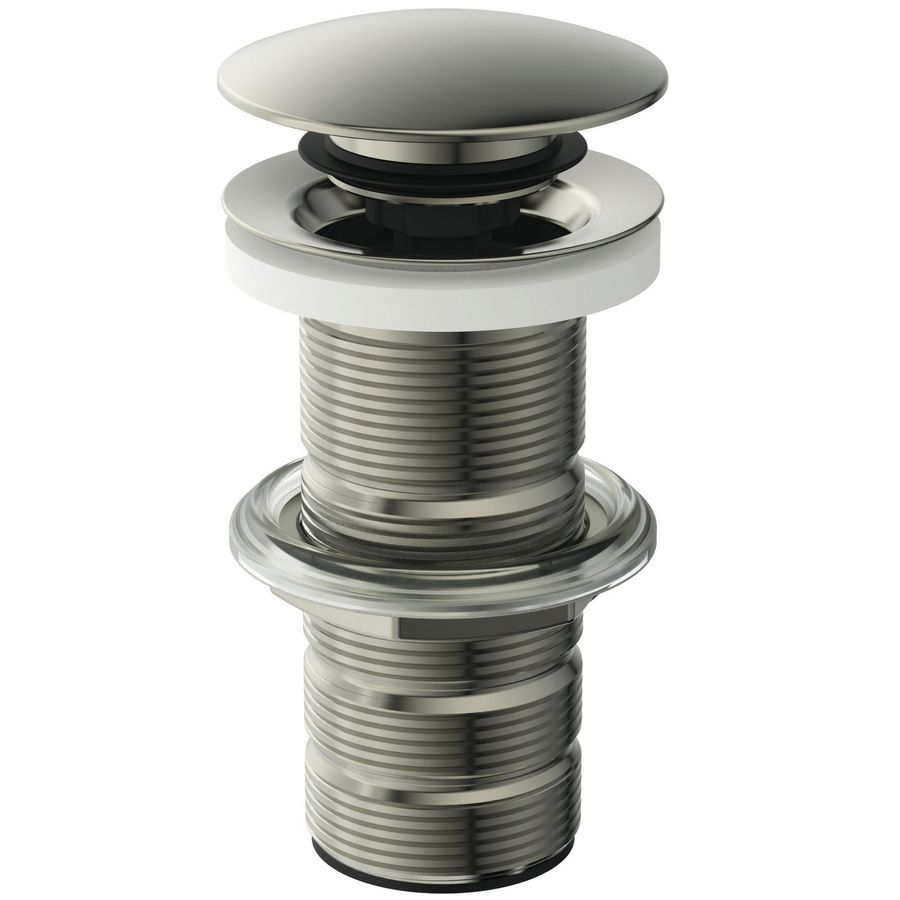 LUXURY CLICKER BASIN WASTE SOLID silver storm (rvs look)