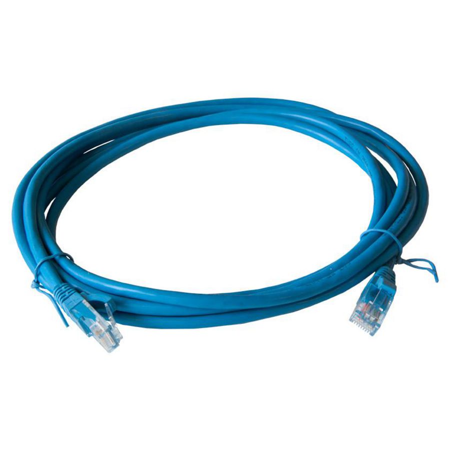 Patchkabel / netwerkkabel CAT5e UTP PVC molded blauw 2.0meter