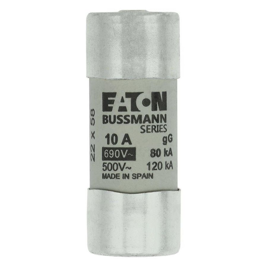 Zekering laagspanning 10A AC 690V 22x58 gL/gG met sl VVE=10