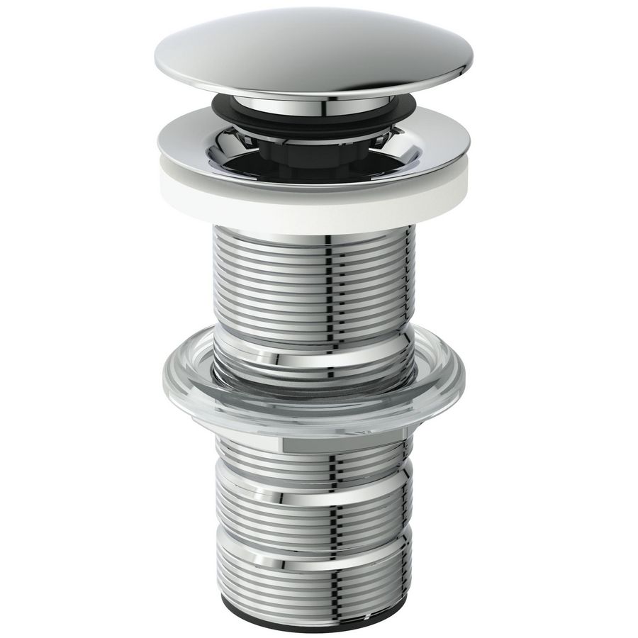 LUXURY CLICKER BASIN WASTE SOLID CHROME