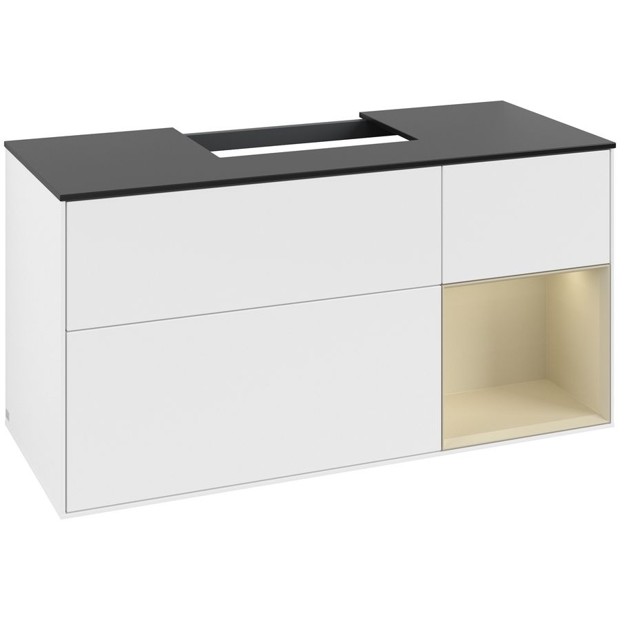 Wastafelonderkast Finion 1200x603x501mm White Matt Lacquer G172HJMT