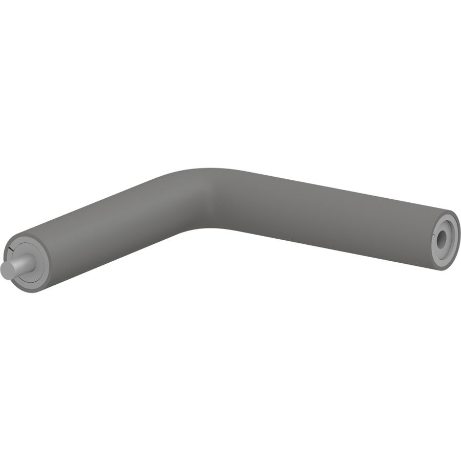 Hoekstuk buis 154x154mm verbingsd. (man/vrouw) antraciet