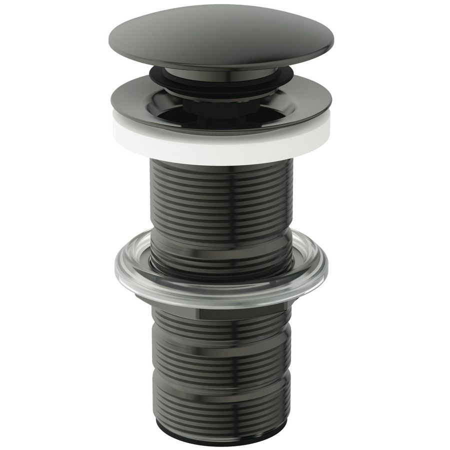 LUXURY CLICKER BASIN WASTE SOLID magnetic grey (grijs)