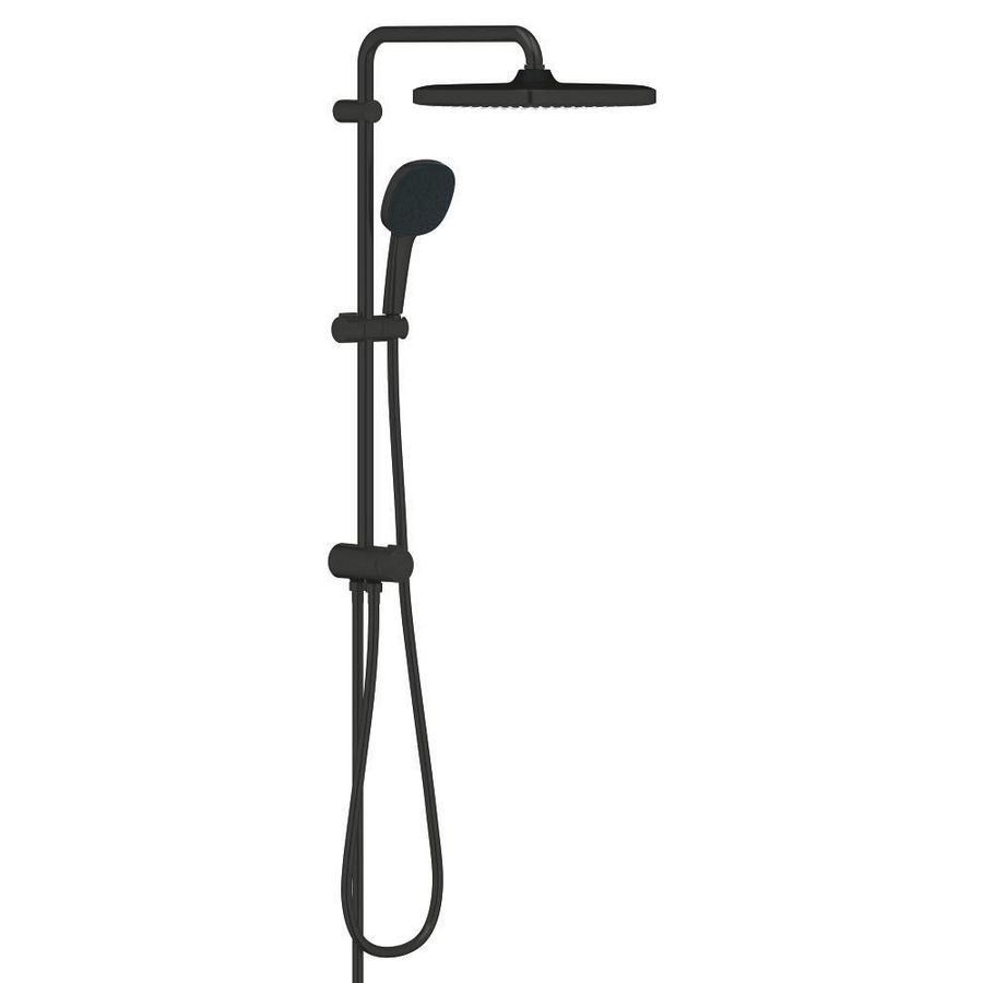 Tempesta 250 Cube douchesysteem omstel. 620mm 8,0L/min. matte black (mat zwart) (prof)