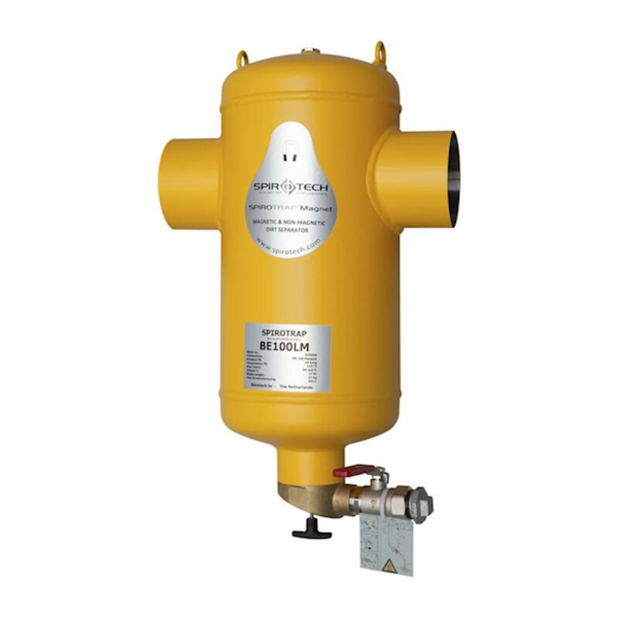 Vuilafscheider Spirotrap Magnet DN65 laseind