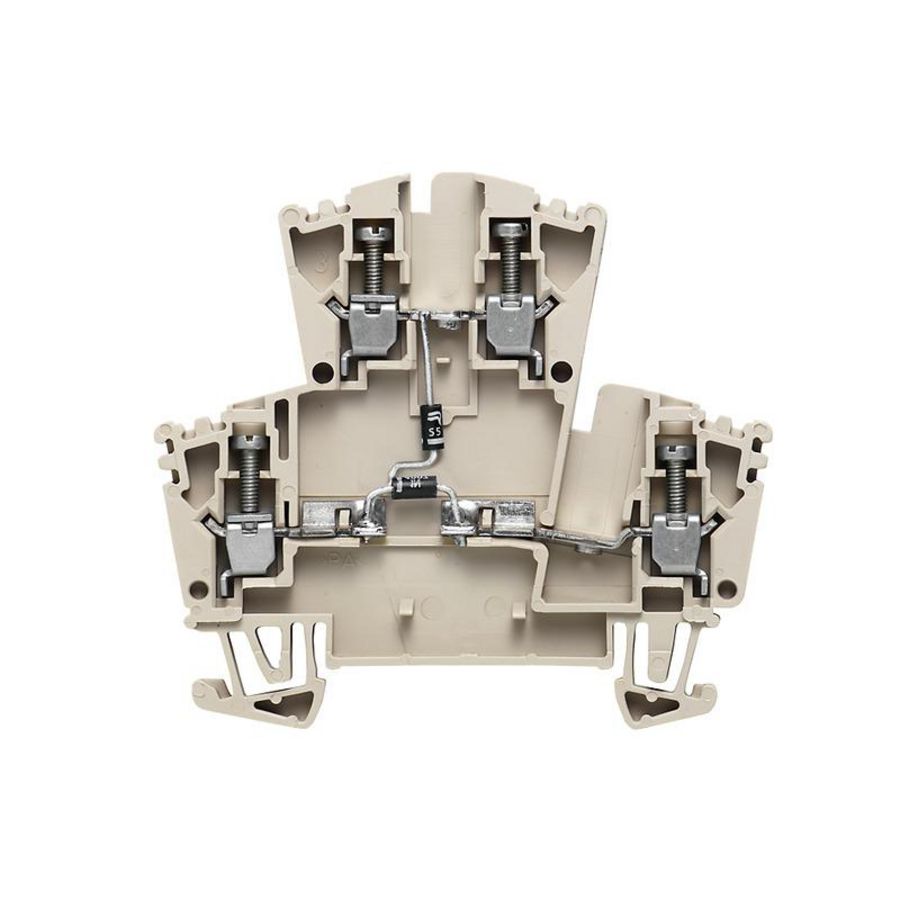 Klemrail d.beige 2.5mm² 40 2555650000 VVE=25