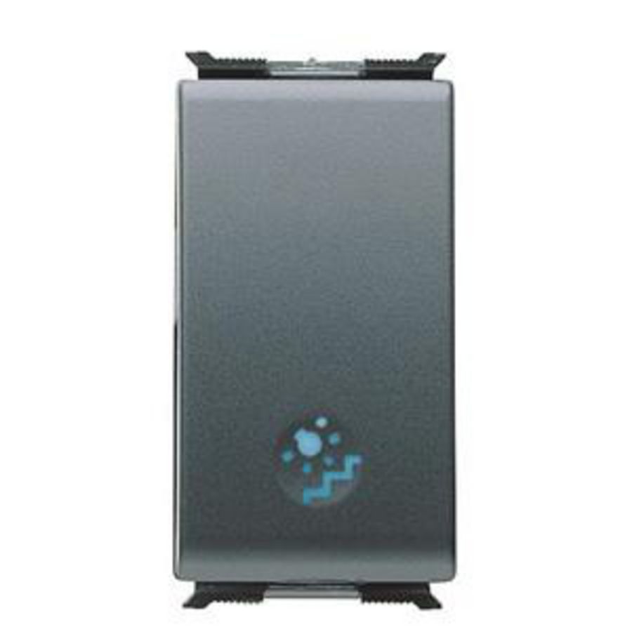 DRUKKNOP 1P 250 Vac-NO 16 A VERLICHTBAAR-SYMBOOL: TRAP-1 MOD