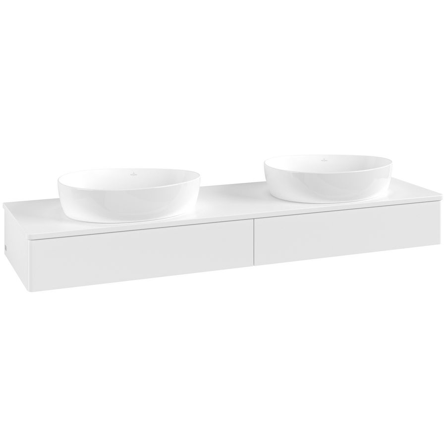 Wastafelonderkast Antao 1600x190x500mm White Matt Lacquer K17050MT