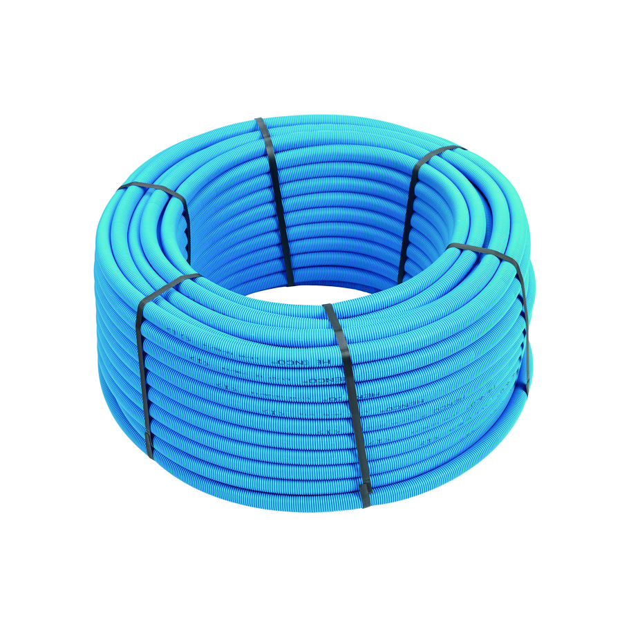 Rol a 50mtr. meerlagenbuis STANDARD alupex 16x2mm + mantelbuis blauw