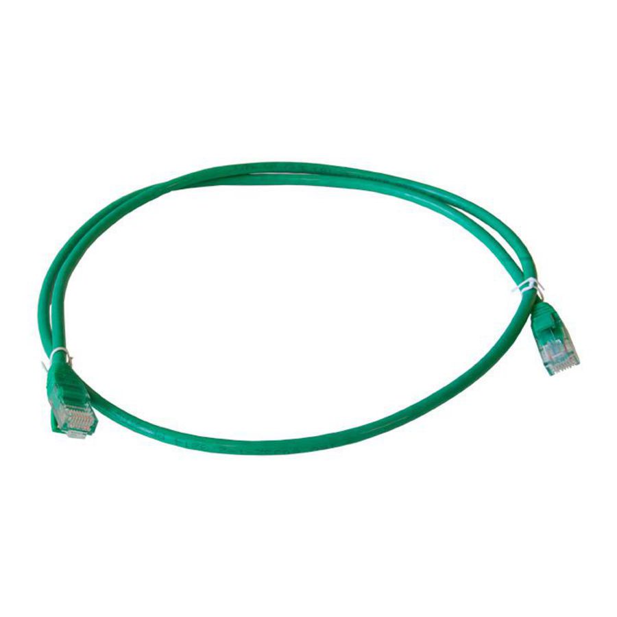 Netwerkkabel / patchkabel CAT5e UTP PVC molded groen 1.0mtr.