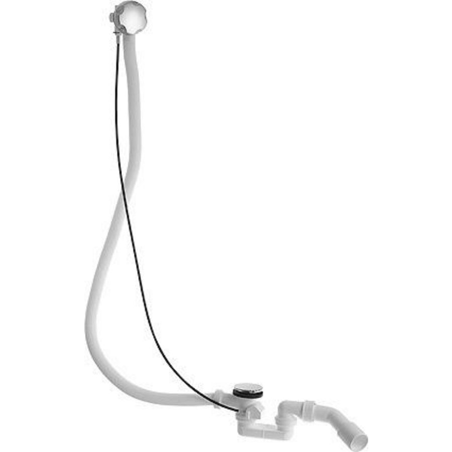 D-Code badafvoercombinatie 52mm chroom V.centrale afvoer kabel
