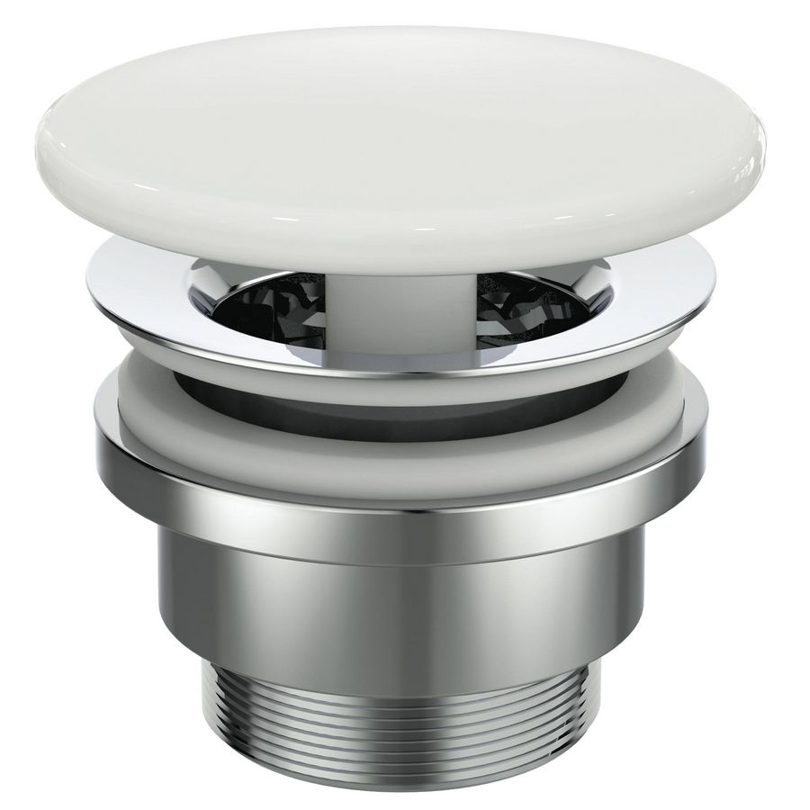 Ipalyss niet-afsluitbare waste voor opbouwwastafel wit