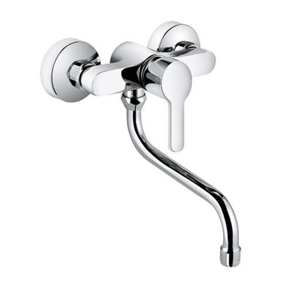 Logo neo wandkeukenmengkraan chroom