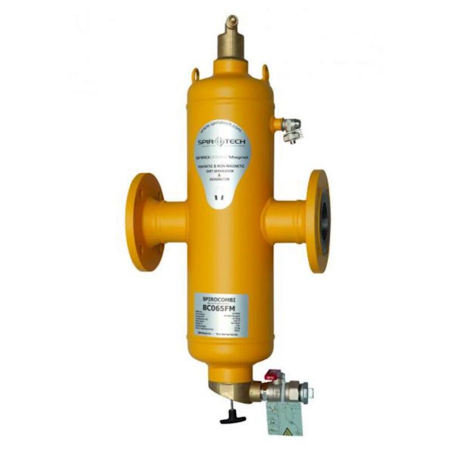 Lucht-vuilafscheider Spirocombi Magnet DN80 flensaansl.