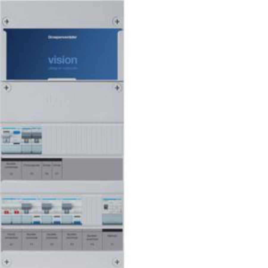 Groepenkast 3-groepenverdeler HS ALS 30mA/HACO/direct +F+T 1-fase