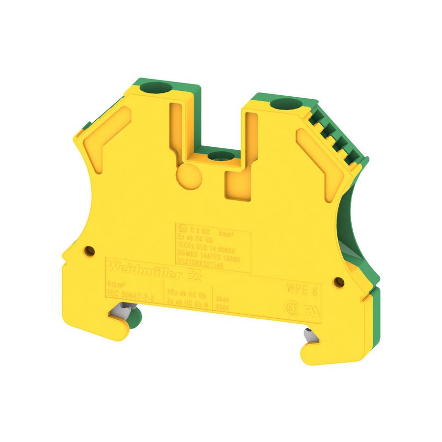 Rijgklem 6mm² aarde schroef