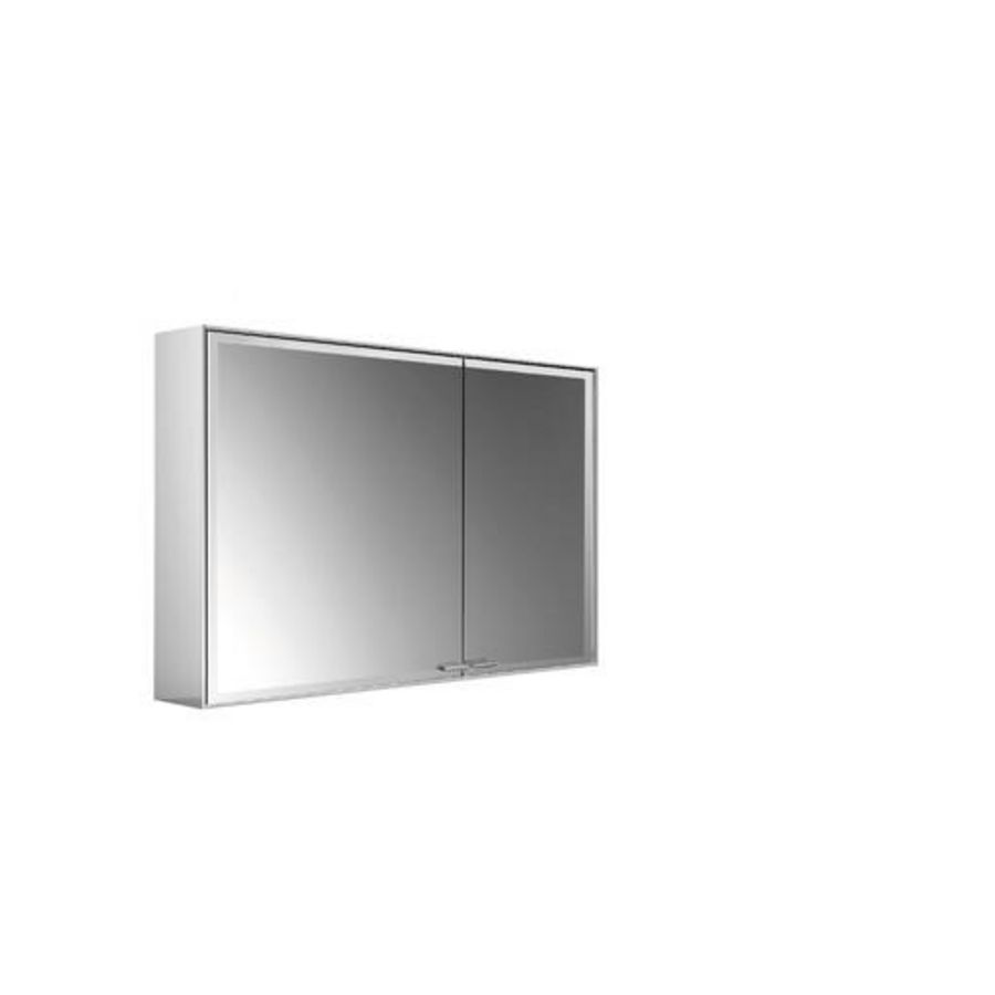 Led-spiegelkast Prestige2 opbouw 2 deuren (brede deur links) zonder Emco light system 987mm