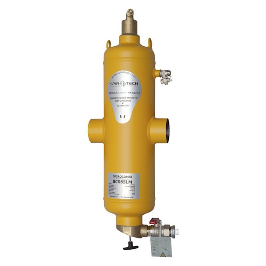 Lucht-vuilafscheider Spirocombi Magnet DN80 laseind