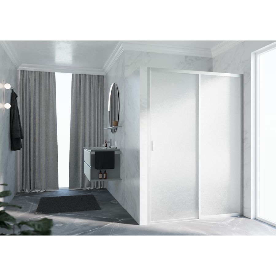 Schuifdeur LUNES 2PH (uitv. links) 1500-1560x1950mm glas niva profiel matchroom
