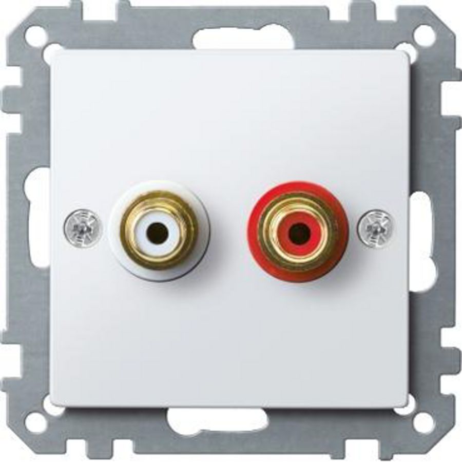 contactdoos voor audio-aansluiting-Polarwit-Systeem M