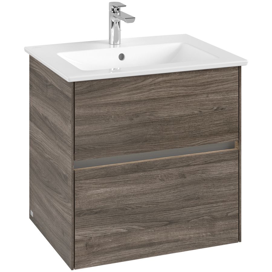 Wastafelonderkast Collaro 611x610x480mm Sto.Oak C143B0RK