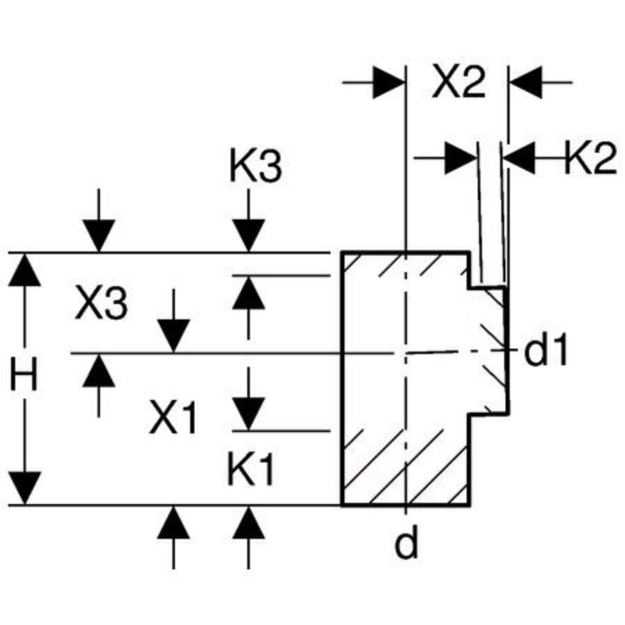 Polyethyleen (PE) T-stuk 88,5° 200mm