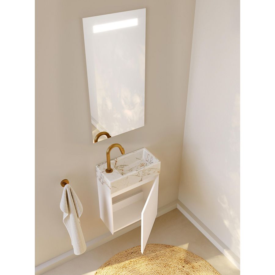 TAB Marm white Tiny Left+BC SPR-UP_20 matt white