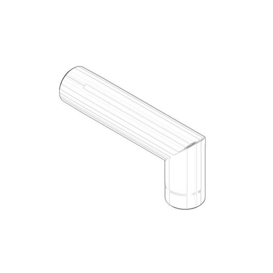 Aansluiting 93,5x42,5x21mm Dark Platinum gebors.
