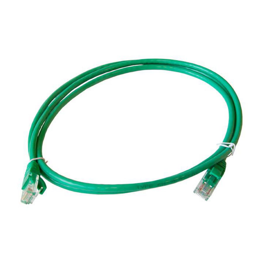Patchkabel / netwerkkabel CAT5e UTP PVC molded groen 1.5meter
