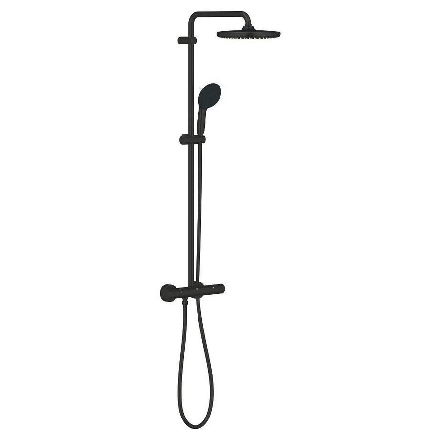Tempesta 250 Douchesysteem Max 8,0L/M matte black (mat zwart) (prof)