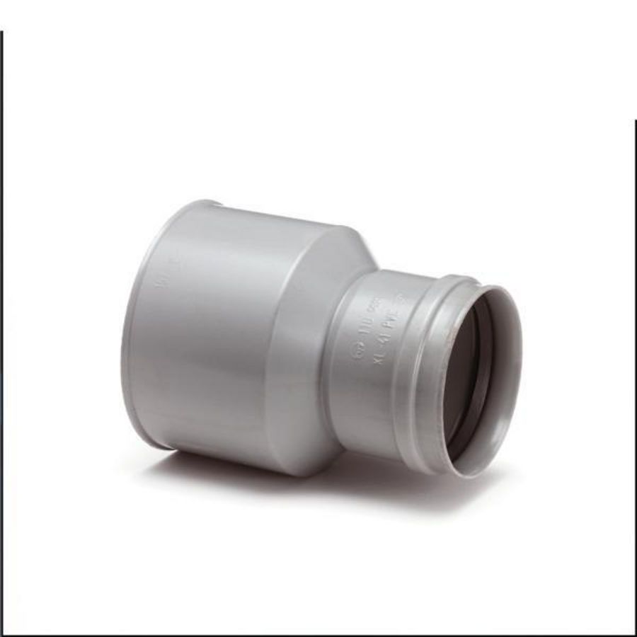 PVC manchet overgangsstuk PVC/GY 110x157mm SN4 grijs