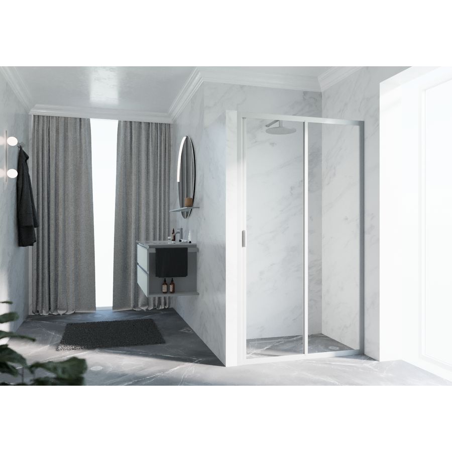 Lunes 2.0 2p 168 verst.168-174cm helder glas zilver mat