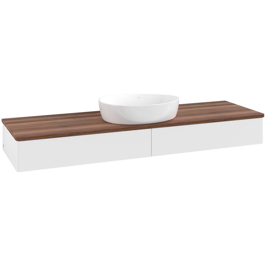 Wastafelonderkast Antao 1600x190x500mm White Matt Lacquer L14012MT