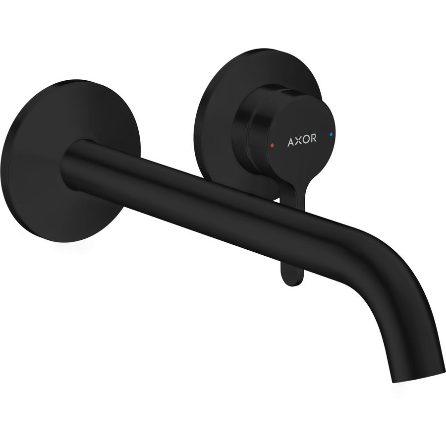 Afbouwdeel AXOR One 1-hendel inbouw wandkraan uitloop 225mm mat zwart