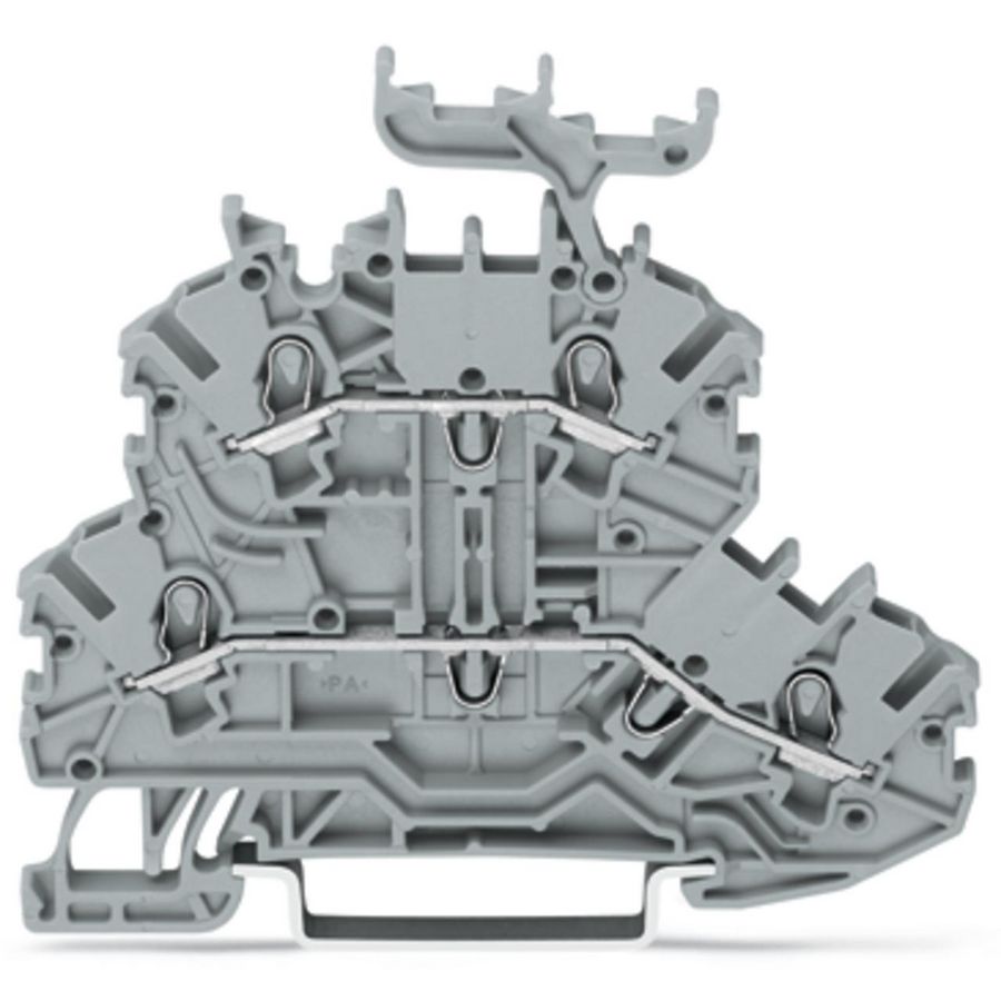 2-etageklem Rijg-/rijgklem L/N grijs 2000-2233 VVE=50