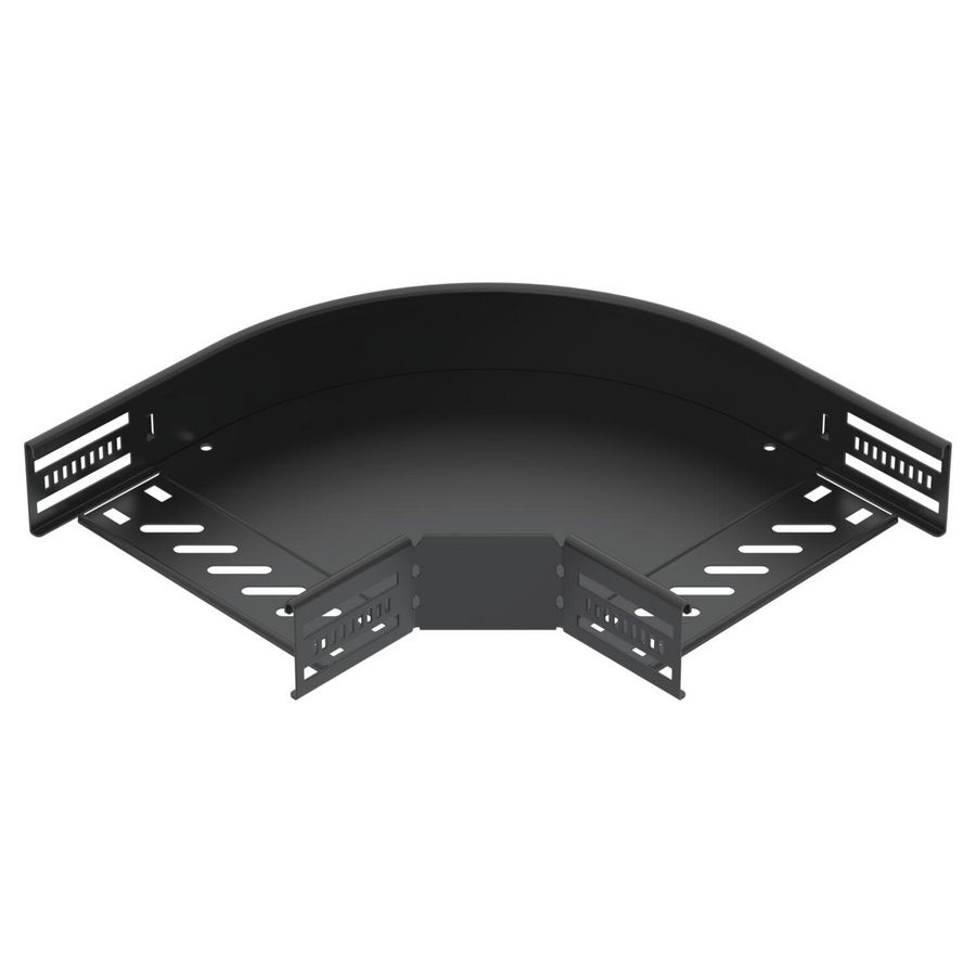 90gr. bend cable tray horizontal 60x200 Staal PES135-Polyest
