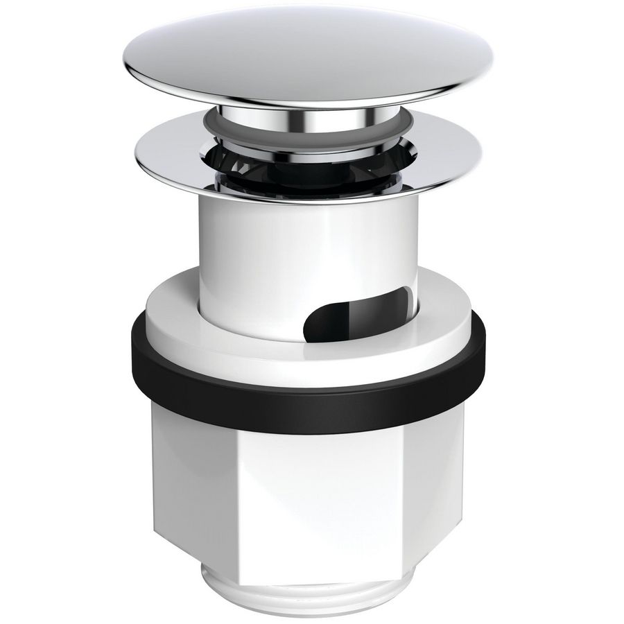 Push-open waste 1.1/4" chroom