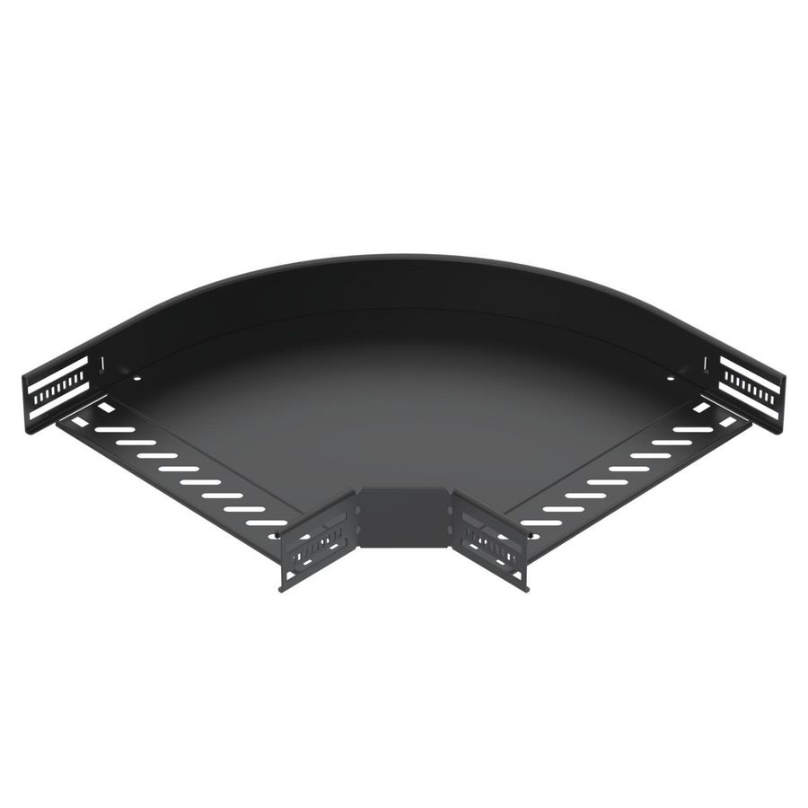 90gr. bend cable tray horizontal 60x300 Staal PES135-Polyest