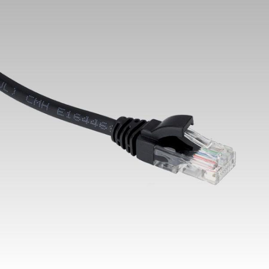 Patchkabel / netwerkkabel CAT5e UTP PVC molded zwart 3.0meter