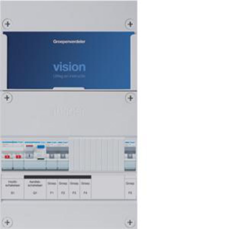 Groepenkast 3-groepenverdeler HS ALS 30mA/HACO/direct 1-fase