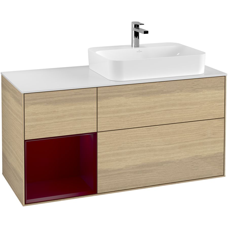 Wastafelonderkast Finion 1200x603x501mm Oak Veneer F391HBPC