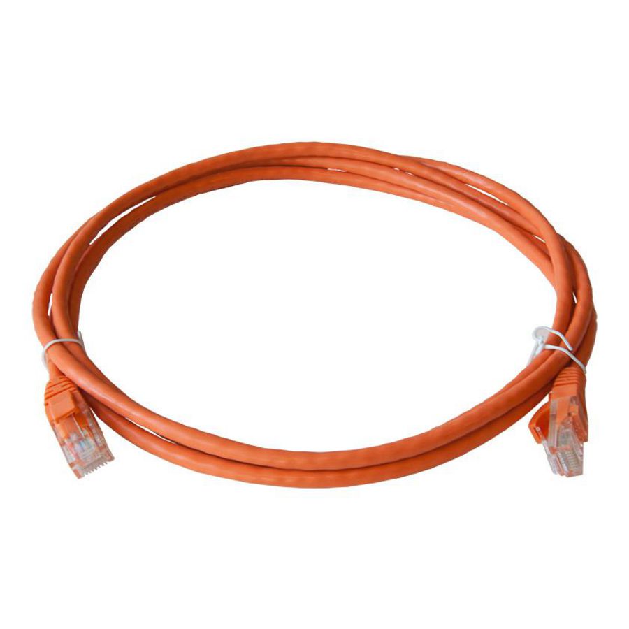Netwerkkabel / patchkabel CAT5e UTP PVC molded oranje 2.0mtr.