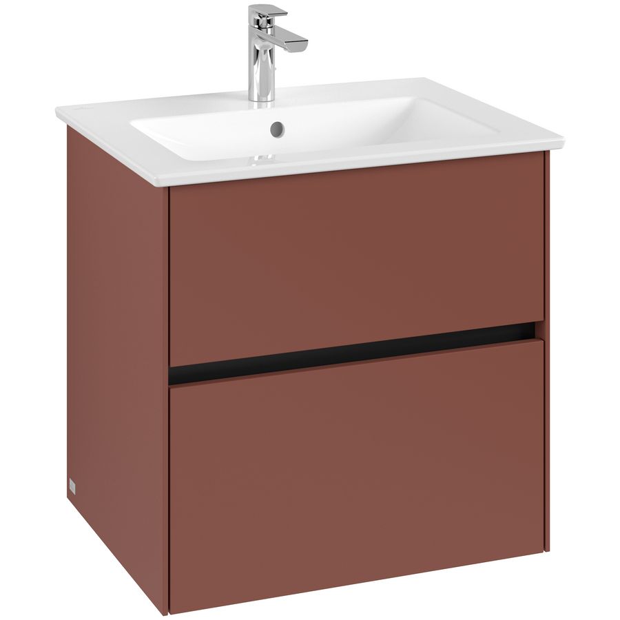 Wastafelonderkast Collaro 611x610x480mm Wine Red C143B0AH