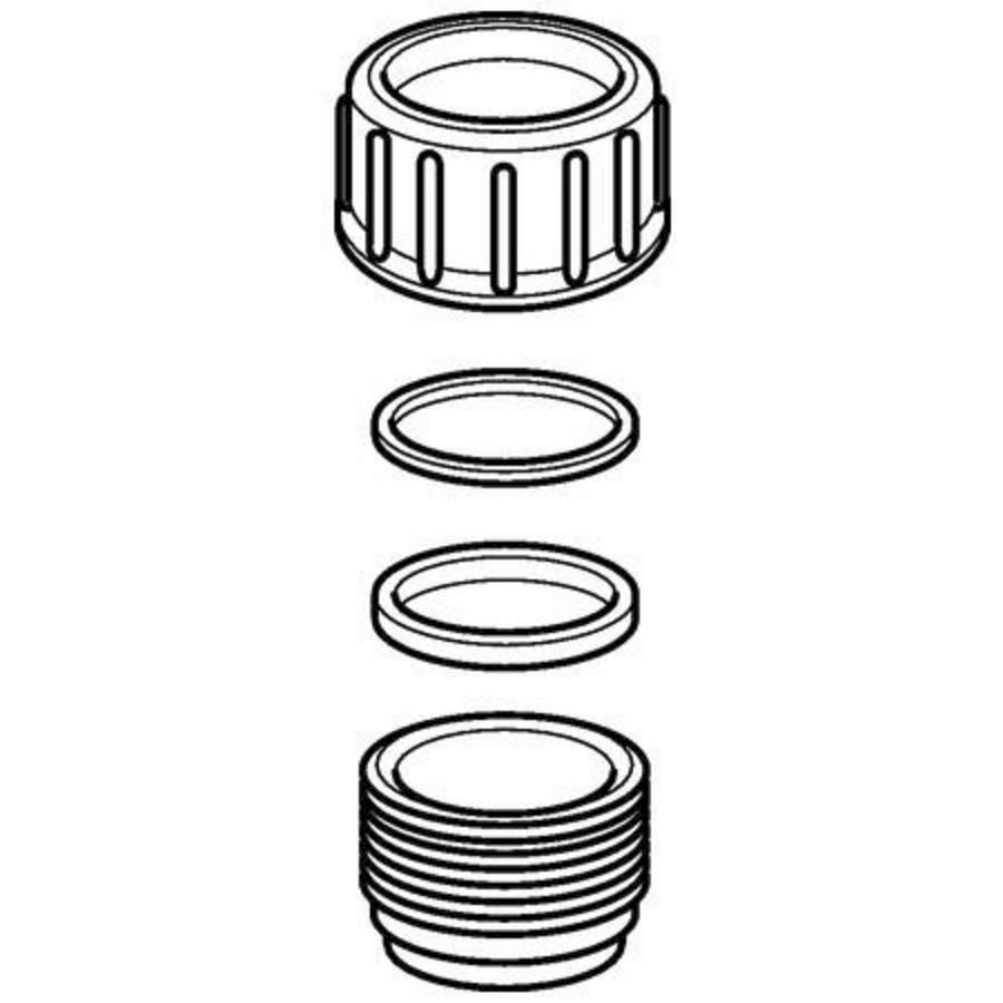 Polyethyleen (PE) schroefkoppeling 110mm