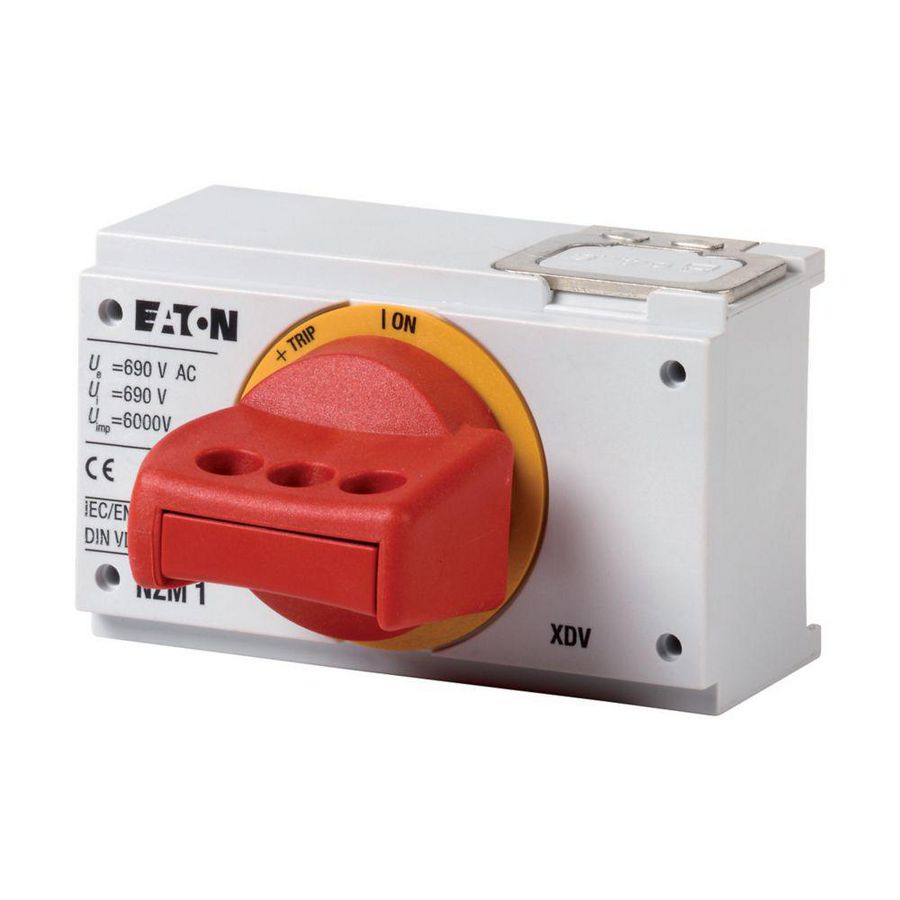Draaibediening schakelaar incl. knop NZM1-XDVR rood/geel