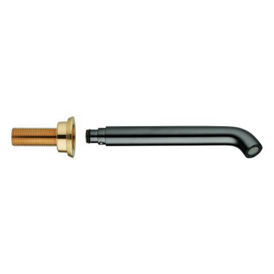 Wanduitloop hard graphite 180mm