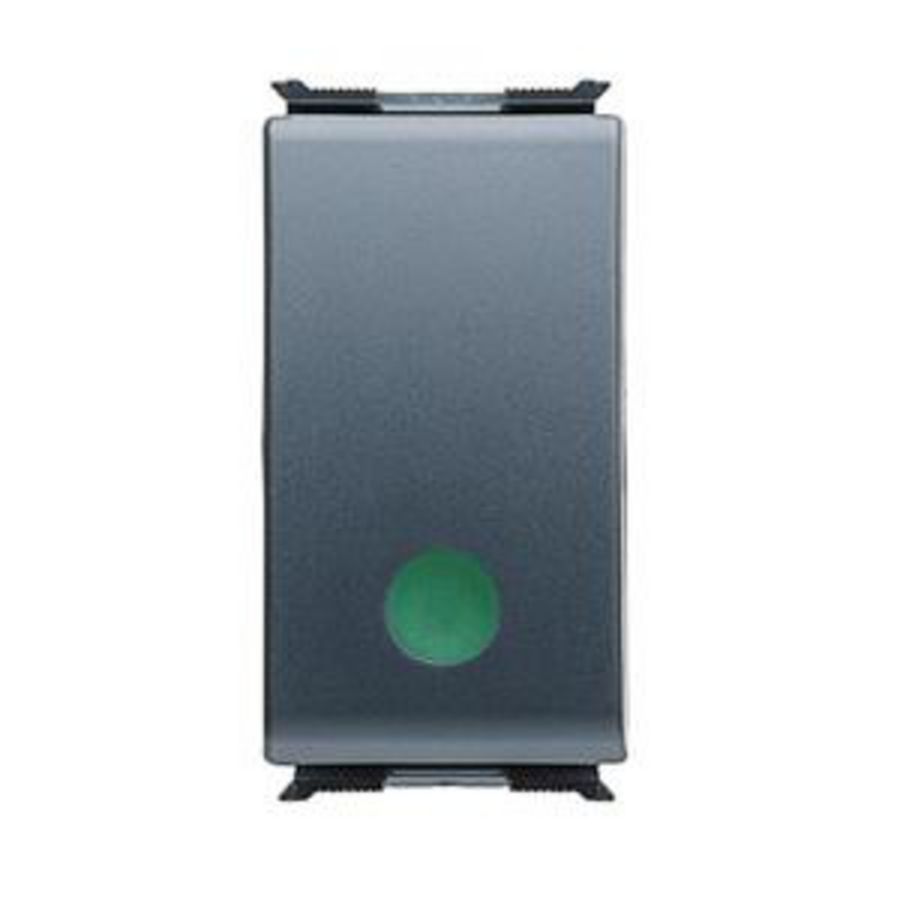 DRUKKNOP 1P 250 Vac-10 A HULPCONTACTEN NC-START-GROEN-1 MODU