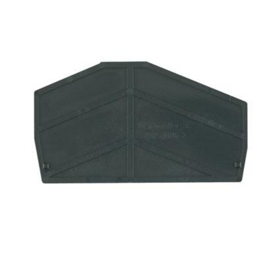 Afsluit- eindplaat zwart h:67.95mm b:2mm V-0 Wemi VVE=50